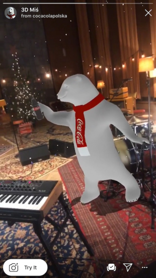 coca-cola-dancing-polar-bear-ar-filter